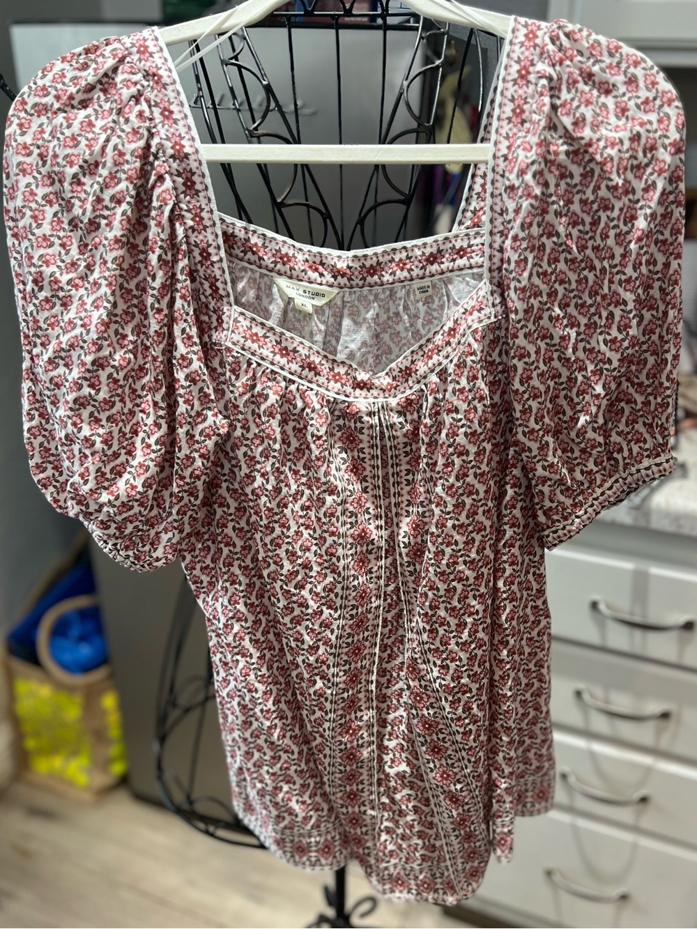 Max Studio Floral Blouse XL NWOT + BONUS J.Crew Cardigan Set